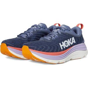 Hoka Shoes Gaviota 5 Anchor Grapefruit Lace Up Sneakers